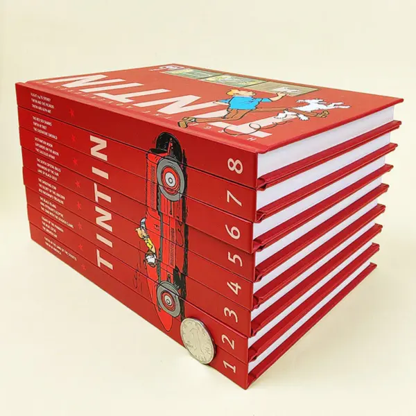 The Adventures of Tintin 8 เล่ม (ฺBox Set) ปกแข็ง หนังสือการ์ตูนภาษาอังกฤษ - Image 3