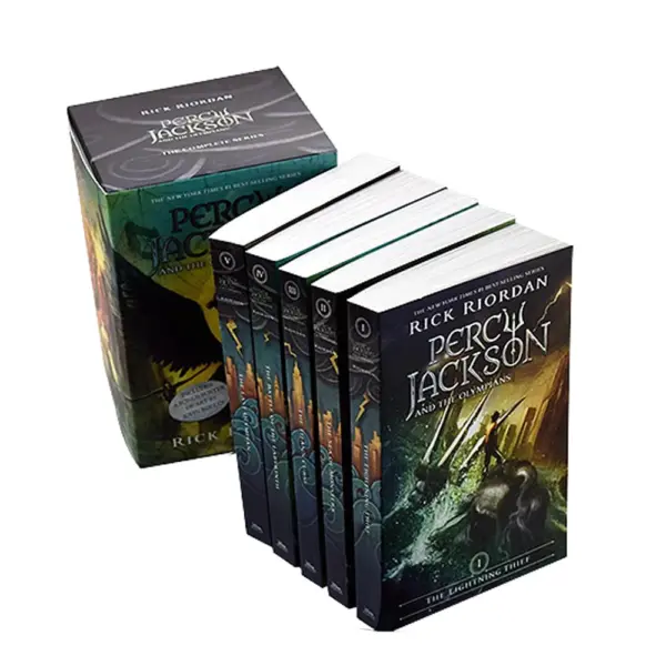 5 Books Percy Jackson & The Olympians English Original Novel Books Children's English Picture Book(No Box） - Image 3