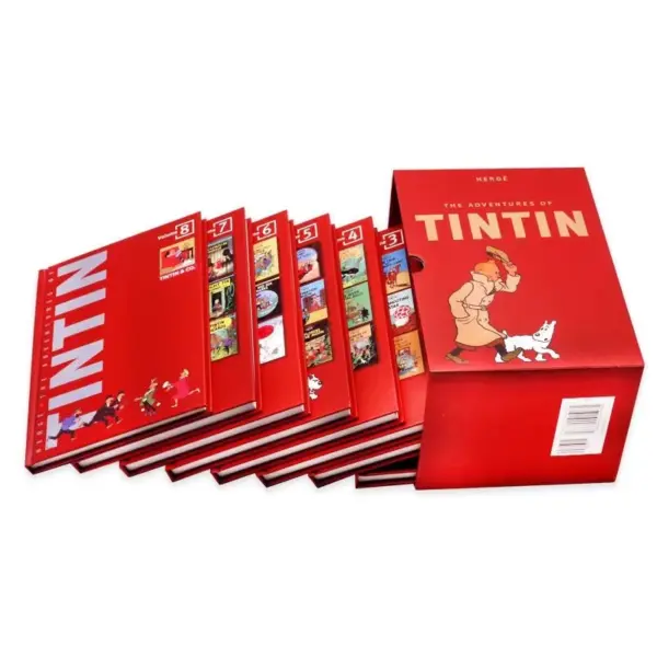 The Adventures of Tintin 8 เล่ม (ฺBox Set) ปกแข็ง หนังสือการ์ตูนภาษาอังกฤษ - Image 2