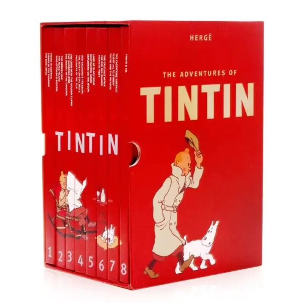 The Adventures of Tintin 8 เล่ม (ฺBox Set) ปกแข็ง หนังสือการ์ตูนภาษาอังกฤษ